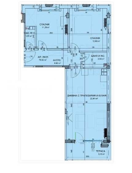 Тристаен апартамент в Пловдив, Христо Смирненски - 91 кв.м за 1347 €/кв.м - Снимка #1