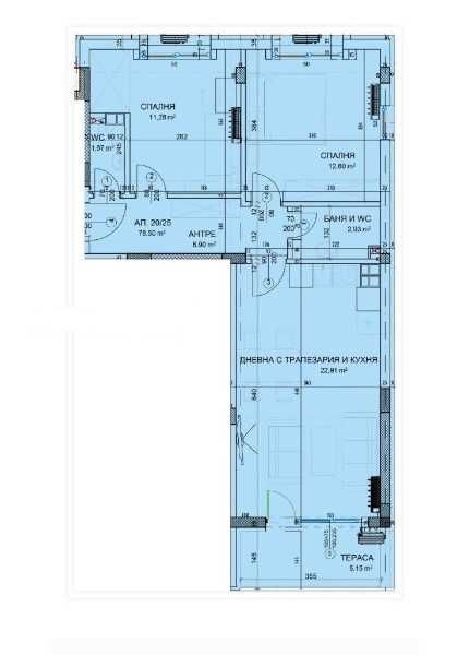 Тристаен апартамент в Пловдив, Христо Смирненски - 91 кв.м за 1347 €/кв.м - Снимка #1