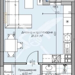 Едностаен апартамент в Пловдив, Кършияка - 53 кв.м за 813 €/кв.м - Снимка #1