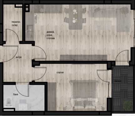 Двустаен апартамент в Пловдив, Кючук Париж - 68 кв.м за 1212 €/кв.м - Снимка #1