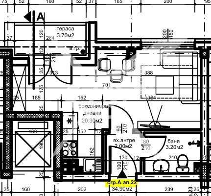 Едностаен апартамент в Пловдив, Христо Смирненски - 39 кв.м за 1277 €/кв.м - Снимка #1