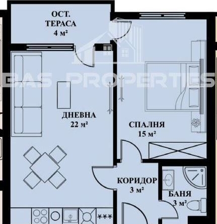 Двустаен апартамент в София, Люлин 5 - 68 кв.м за 1643 €/кв.м - Снимка #1