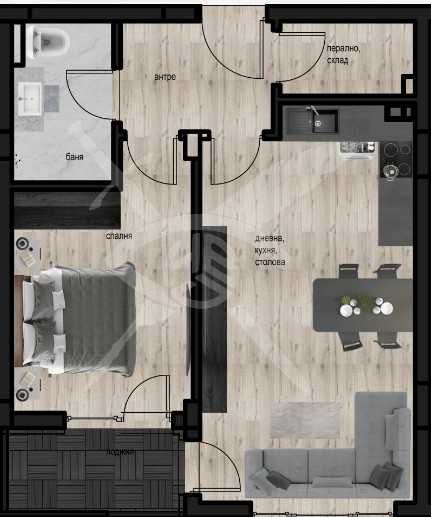 Двустаен апартамент в Пловдив, Кючук Париж - 68 кв.м за 1217 €/кв.м - Снимка #1