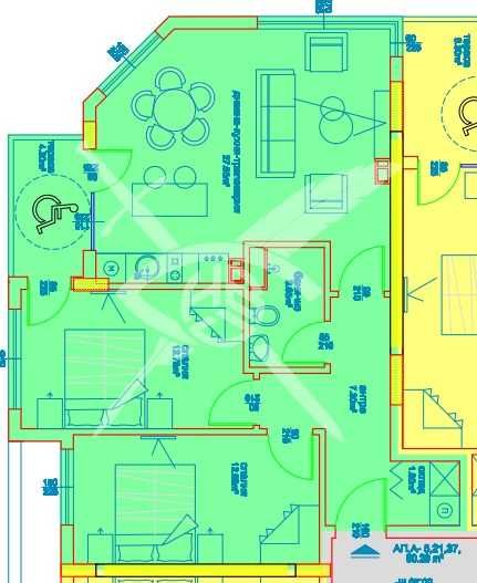 Тристаен апартамент в София, Хладилника - 88 кв.м за 644 €/кв.м - Снимка #1