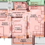 Тристаен апартамент в Айтос - 81 кв.м за 539 €/кв.м - Снимка #1