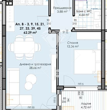 Двустаен апартамент в Пловдив, Кършияка - 74 кв.м за 956 €/кв.м - Снимка #1