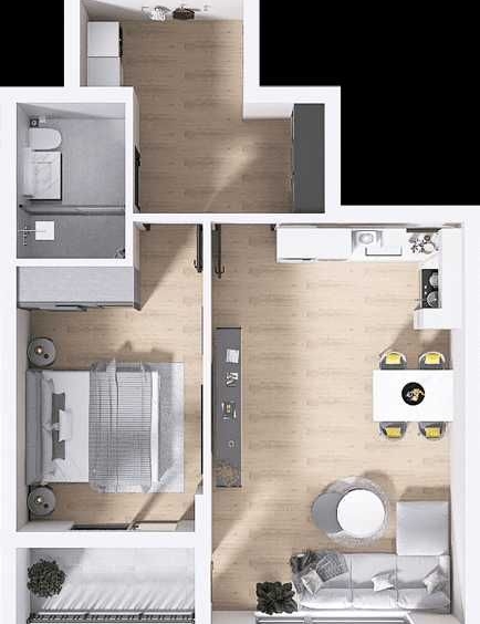 Двустаен апартамент в Пловдив, Христо Смирненски - 71 кв.м за 1316 €/кв.м - Снимка #1