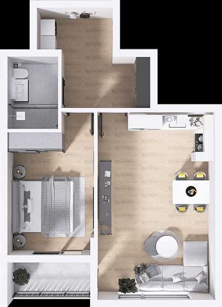 Двустаен апартамент в Пловдив, Христо Смирненски - 71 кв.м за 1366 €/кв.м - Снимка #1