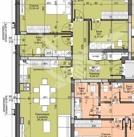 Дава се под наем Тристаен апартамент в Пловдив, Остромила - 130 кв.м за 130650 € - Снимка #1