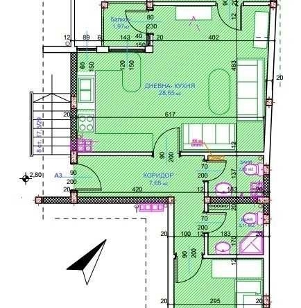 Тристаен апартамент в Русе, Център - 108 кв.м за 714 €/кв.м - Снимка #1
