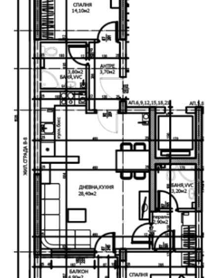 Тристаен апартамент в Пловдив, Тракия - 96 кв.м за 1157 €/кв.м - Снимка #1