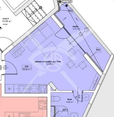 Едностаен апартамент в Созопол - 45 кв.м за 1034 €/кв.м - Снимка #1