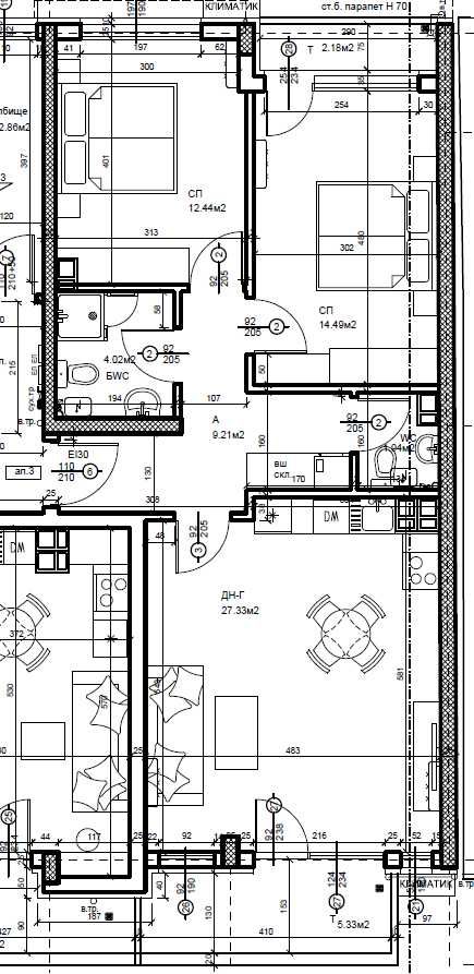 Тристаен апартамент в Пловдив, Център - 105 кв.м за 2513 €/кв.м - Снимка #1