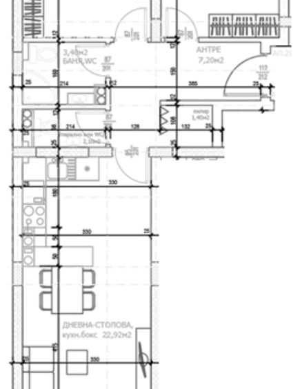 Тристаен апартамент в Пловдив, Тракия - 95 кв.м за 1264 €/кв.м - Снимка #1