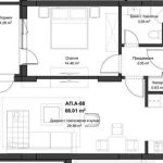 Двустаен апартамент в Пловдив, Кючук Париж - 77 кв.м за 1230 €/кв.м - Снимка #1