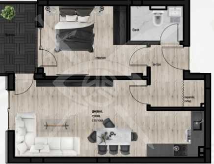 Двустаен апартамент в Пловдив, Кючук Париж - 71 кв.м за 615 €/кв.м - Снимка #1