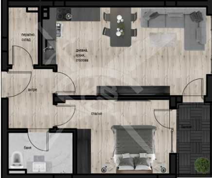 Двустаен апартамент в Пловдив, Кючук Париж - 69 кв.м за 1206 €/кв.м - Снимка #1