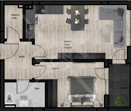Двустаен апартамент в Пловдив, Кючук Париж - 69 кв.м за 618 €/кв.м - Снимка #1