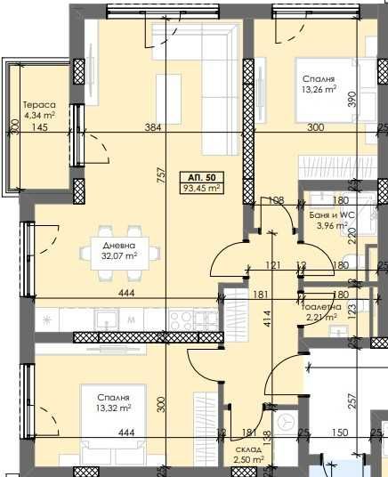 Тристаен апартамент в Пловдив, Тракия - 117 кв.м за 1080 €/кв.м - Снимка #1
