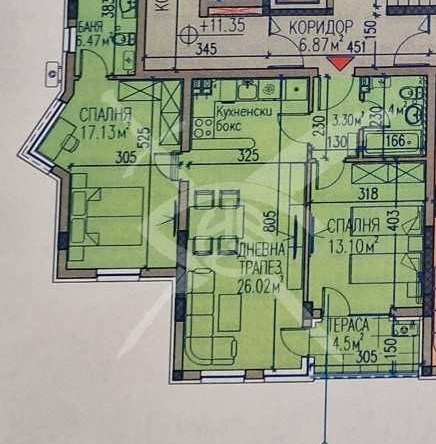 Тристаен апартамент в Асеновград - 105 кв.м за 848 €/кв.м - Снимка #1