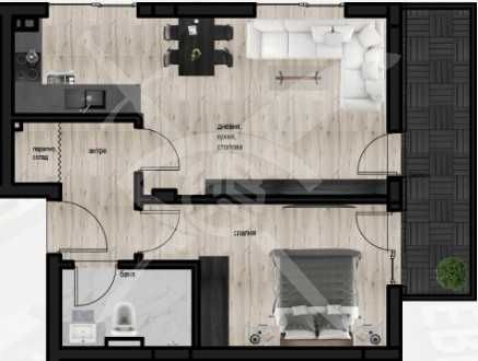 Двустаен апартамент в Пловдив, Кючук Париж - 72 кв.м за 618 €/кв.м - Снимка #1