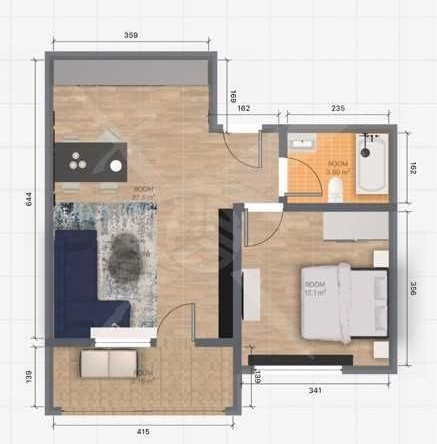 Двустаен апартамент в Пловдив, Остромила - 107 кв.м за 720 €/кв.м - Снимка #1