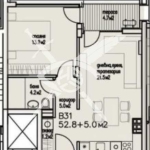 Двустаен апартамент в Бургас, Сарафово - 57 кв.м за 1249 €/кв.м - Снимка #1