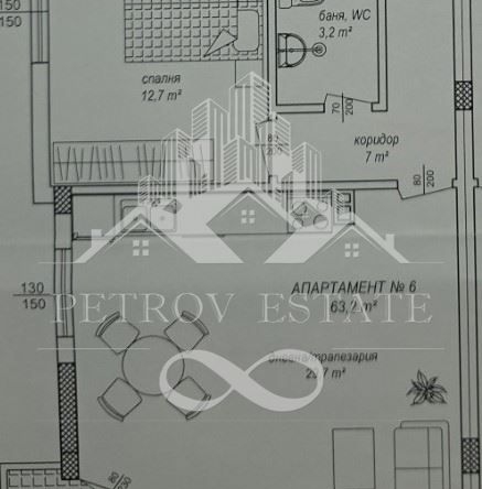 Двустаен апартамент в Велинград - 72 кв.м за 459 €/кв.м - Снимка #1