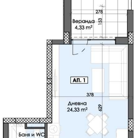 Едностаен апартамент в Пловдив, Тракия - 54 кв.м за 648 €/кв.м - Снимка #1