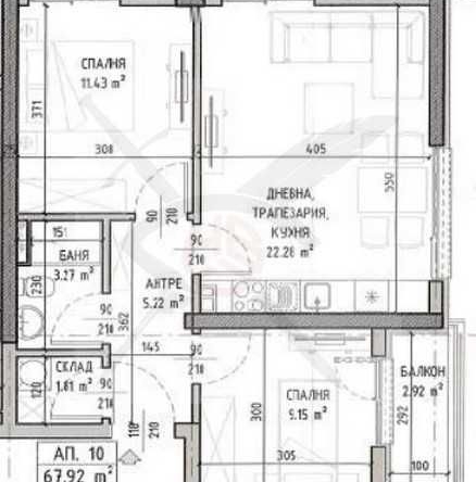 Тристаен апартамент в София, Малинова долина - 78 кв.м за 1598 €/кв.м - Снимка #1