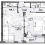Двустаен апартамент в Пловдив, Кършияка - 68 кв.м за 1895 €/кв.м - Снимка #1