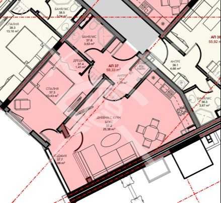 Двустаен апартамент в Поморие - 59 кв.м за 1282 €/кв.м - Снимка #1