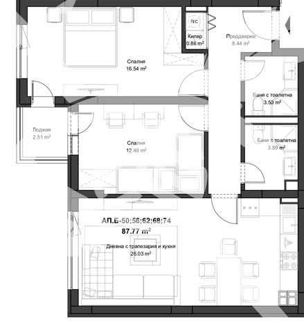 Тристаен апартамент в Пловдив, Кючук Париж - 103 кв.м за 1231 €/кв.м - Снимка #1