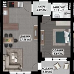 Двустаен апартамент в Пловдив, Мараша - 65 кв.м за 620 €/кв.м - Снимка #1