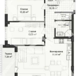 Тристаен апартамент в Пловдив, Кършияка - 122 кв.м за 853 €/кв.м - Снимка #1