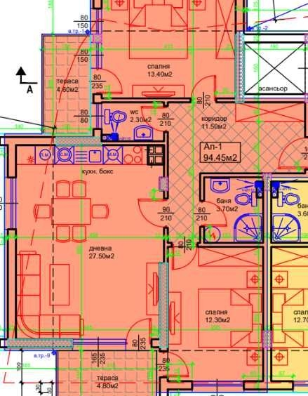 Тристаен апартамент в Асеновград - 110 кв.м за 806 €/кв.м - Снимка #1