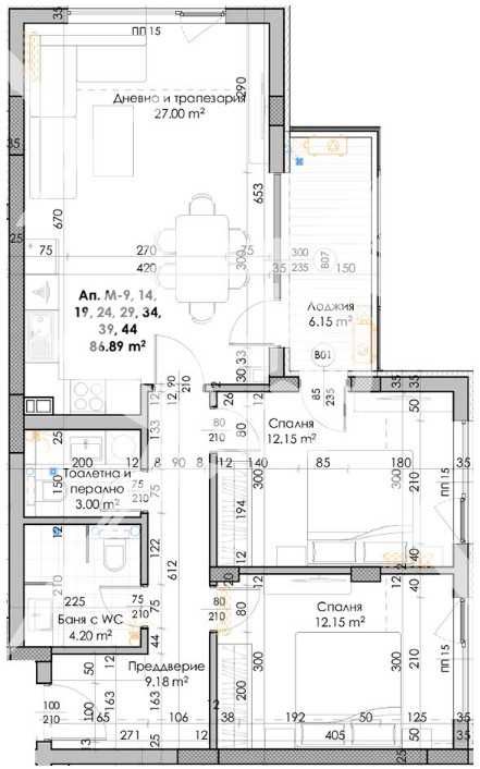 Тристаен апартамент в Пловдив, Кючук Париж - 102 кв.м за 791 €/кв.м - Снимка #1