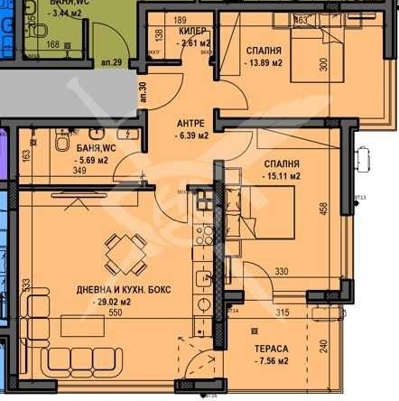 Тристаен апартамент в Пловдив, Остромила - 107 кв.м за 920 €/кв.м - Снимка #1