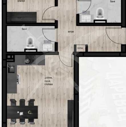 Тристаен апартамент в Пловдив, Кючук Париж - 104 кв.м за 1209 €/кв.м - Снимка #1