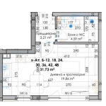 Дава се под наем Едностаен апартамент в Пловдив, Кючук Париж - 40 кв.м за 21560 € - Снимка #1