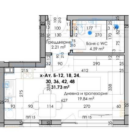 Дава се под наем Едностаен апартамент в Пловдив, Кючук Париж - 40 кв.м за 21560 € - Снимка #1