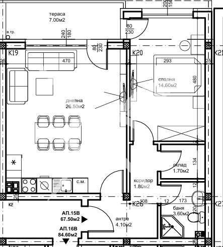 Двустаен апартамент в Пловдив, Беломорски - 78 кв.м за 1076 €/кв.м - Снимка #1