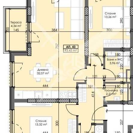Тристаен апартамент в Пловдив, Тракия - 117 кв.м за 551 €/кв.м - Снимка #1