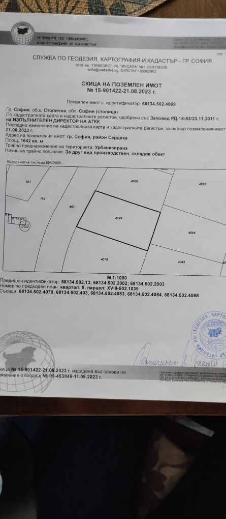 Парцел в София, Илиянци - 1642 кв.м за 91 €/кв.м - Снимка #1