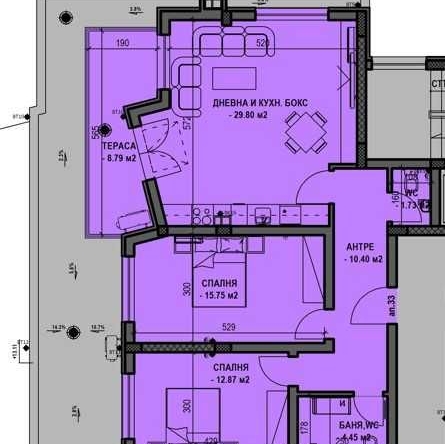 Тристаен апартамент в Пловдив, Остромила - 113 кв.м за 865 €/кв.м - Снимка #1