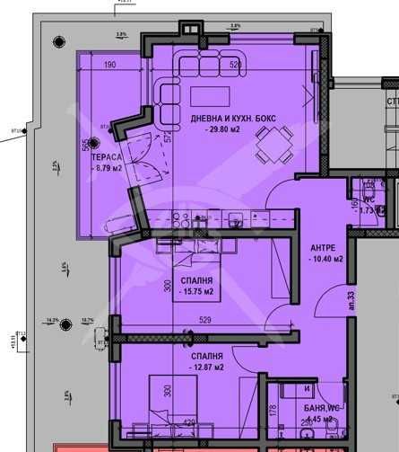 Тристаен апартамент в Пловдив, Остромила - 113 кв.м за 920 €/кв.м - Снимка #1