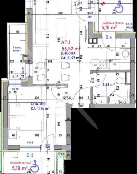 Двустаен апартамент в Бургас, Крайморие - 71 кв.м за 1005 €/кв.м - Снимка #1