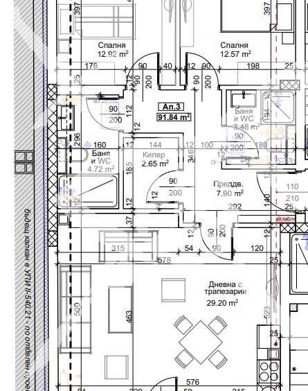 Тристаен апартамент в Пловдив, Тракия - 105 кв.м за 540 €/кв.м - Снимка #1