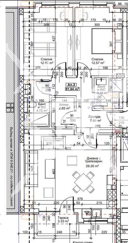 Тристаен апартамент в Пловдив, Тракия - 105 кв.м за 540 €/кв.м - Снимка #1