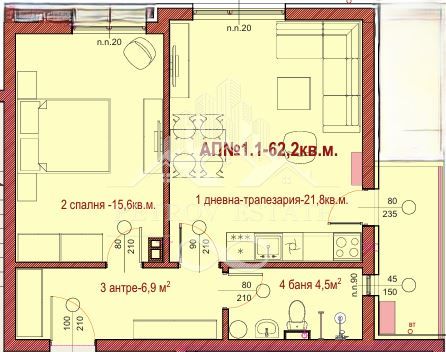 Двустаен апартамент в Велинград - 62 кв.м за 900 €/кв.м - Снимка #1